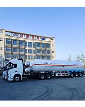 Cryogenic liquid transport semi-trailer